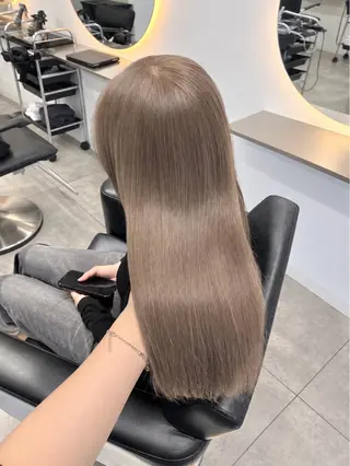 セミロング カラー RENOレイヤー/ベ ージュtoyokaのヘアスタイル