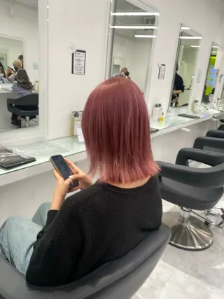 ロング カラー ウルフカットマスター みつきのヘアスタイル