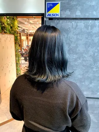 ミディアム カラー 髪質改善/白髪ぼかし KENTAのヘアスタイル