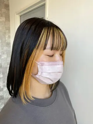 カラー マルヤマ ナナのヘアスタイル