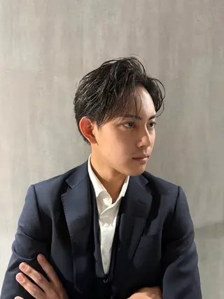 メンズ縮毛矯正 細谷碧海のヘアスタイル
