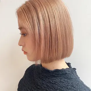 ミディアム カラー パーマ ヘアアレンジ レイヤー専門家 ダブルカラー修のヘアスタイル