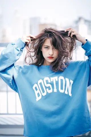 ミディアム カラー みうら ミウラのヘアスタイル