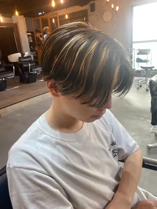 ショート カラー メンズ ツイスパ特化 石川 歳也のヘアスタイル