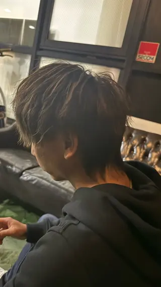 カラー パーマ メンズ 水相 智貴のヘアスタイル