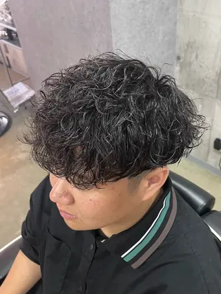 ミディアム 韓国パーマ 美容師 和田爽良のヘアスタイル