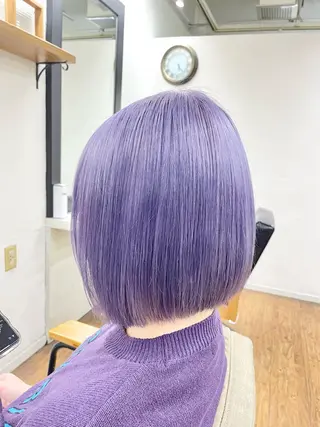 ミディアム カラー 青木 優歩のヘアスタイル