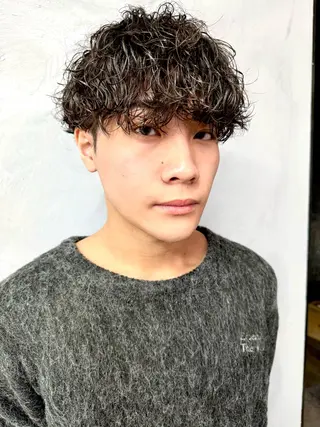 メンズ 沖縄メンズパーマ/ TSUME🌈のヘアスタイル