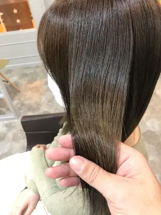 セミロング カラー hair care ACRO店長 谷のヘアスタイル