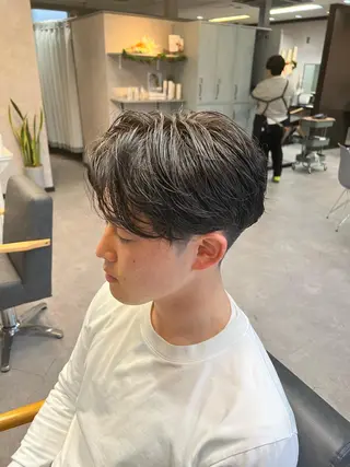ショート パーマ メンズ 🤍透明感カラー🤍 Ryujiのヘアスタイル