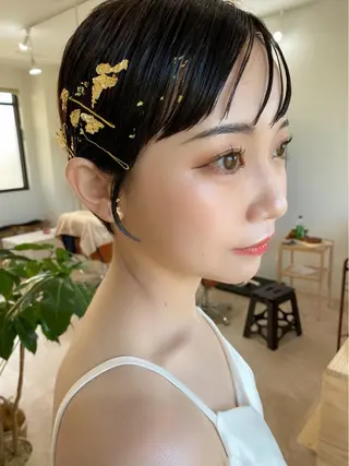 ショート カラー ヘアアレンジ ひなの .のその他イメージ