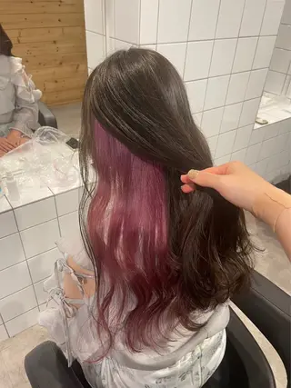 ロング カラー 𓏸レイヤー髪質改善 透けカラーカノン🫧のヘアスタイル