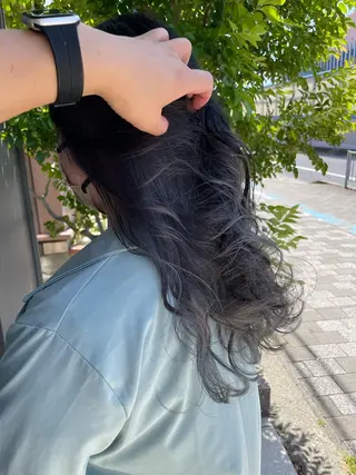 カラー ブリーチ毛矯正.髪質 改善.髪にドラマをのヘアスタイル