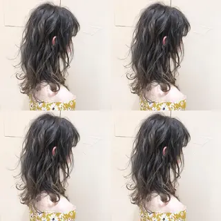 セミロング カラー 似合わせ/レイヤー /ボブ/新谷のヘアスタイル