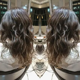セミロング カラー センター南 SEIJIのヘアスタイル