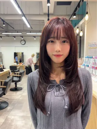 ロング カラー 🌞レイヤー×カラー 前川那津美🌞のヘアスタイル