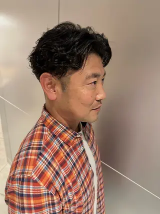 ショート パーマ メンズ 🔥メンズ特化 /パーマ&カット🌀のヘアスタイル