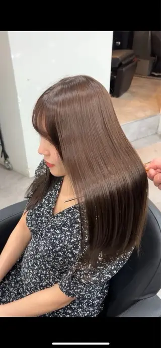 セミロング 銀座/美髪矯正カラー 髪質改善特化🍎のヘアスタイル