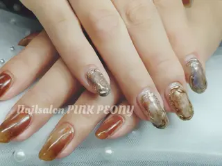 ネイル PINK PEONY    AMIのネイルデザイン