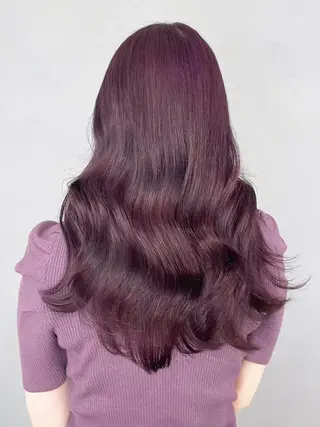 セミロング ヘアアレンジ パーマ カラー ITbyALBUM 中野店のヘアスタイル