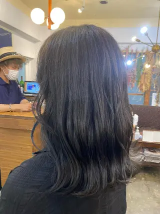 セミロング 完全個室/ケアカラー 🌟misaki🌟のヘアスタイル