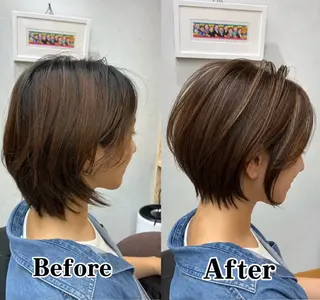 ショート カラー 高橋 悠造のヘアスタイル