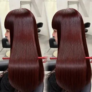 ロング 縮毛矯正🎀髪質改善 の専門家tomonaのヘアスタイル