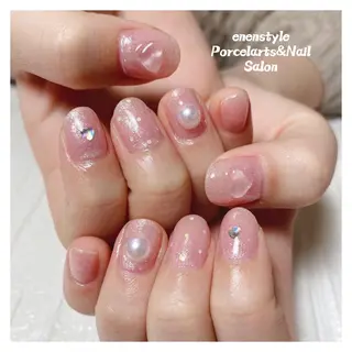 ミディアム ネイル 🐾enen style 🐾のネイルデザイン