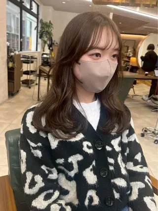ロング カラー レイヤー✂︎ぷつボブ 艶カラー🤍noaのヘアスタイル