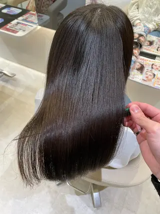 ロング 髪質改善・縮毛矯正 濱　泰賀のヘアスタイル