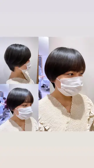 ショート ARMONY秋山輝也 コテ巻き風パーマ特化のヘアスタイル