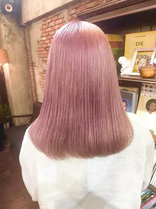 セミロング 《原宿》暖色カラー kokoaのヘアスタイル