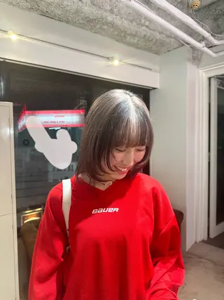 ミディアム カラー 🧤高明度ハイトーン 🧤莉音のヘアスタイル