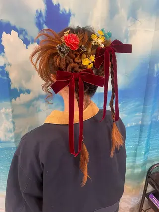 ロング ヘアアレンジ 菊池 栄里奈のヘアスタイル