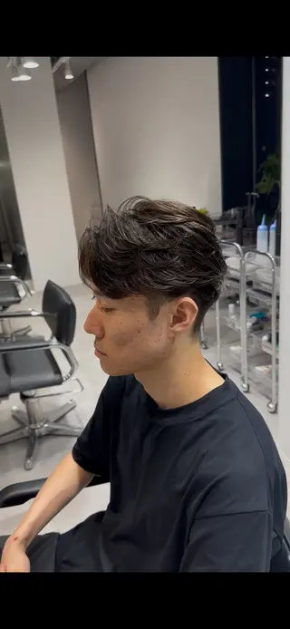 ショート パーマ メンズ 似合わせパーマ🔥 河浪 大智のヘアスタイル