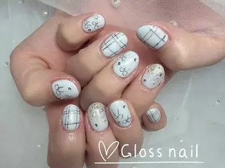 ネイル miho🍎 Gloss nailのネイルデザイン