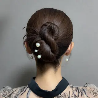 セミロング ヘアアレンジ Mieux Hair ひなこ🫧のヘアスタイル