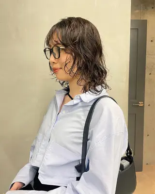 パーマ 佐伯 和佳のヘアスタイル