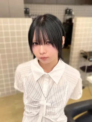 ショート カラー 🖤韓国暗髪 |透明感カラー ゆりのヘアスタイル