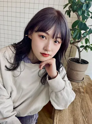 ロング カラー cana 札幌レイヤースタイルのヘアスタイル