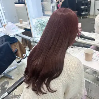 ロング カラー 🎀モテ暖色× エクステ🎀あかりのヘアスタイル