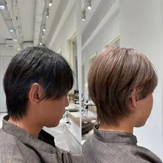 ショート カラー メンズ 似合わせスタイル 表参道🌿ちえのヘアスタイル