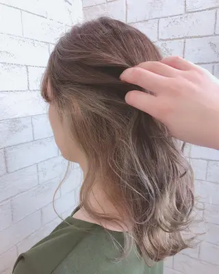 ミディアム カラー ️韓国ヘア/レイヤー カット❤️Yūkaのヘアスタイル
