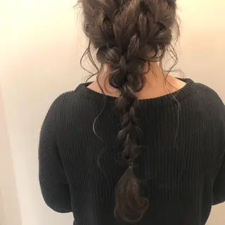 ロング カラー ヘアアレンジ 🌼 アユカのヘアスタイル