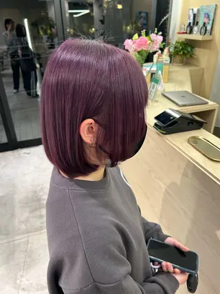 ショート カラー 結衣/ 無料カットモデル🎀のヘアスタイル
