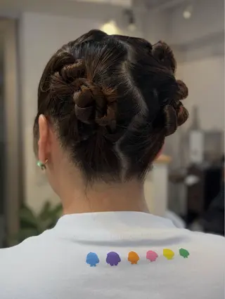 ショート ヘアアレンジ cana 札幌レイヤースタイルのヘアスタイル