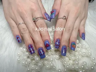 ネイル kao nail マグネット/長さだしのネイルデザイン