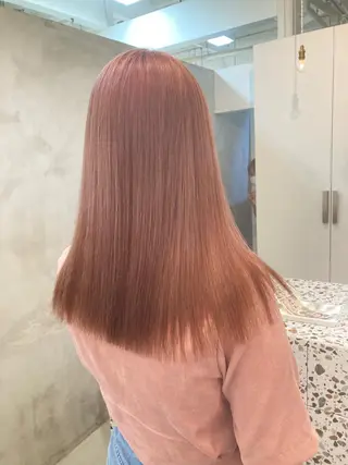 セミロング カラー wakana/ 柔らかベージュカラーのヘアスタイル