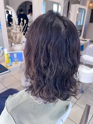 ミディアム パーマ 吉川 うららのヘアスタイル