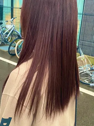ロング 竹内 柚子のヘアスタイル